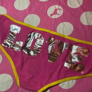 Vintage VS PINK • Pink Cotton Extra Low rise Hipster Panties • SIZE - L • NWOT